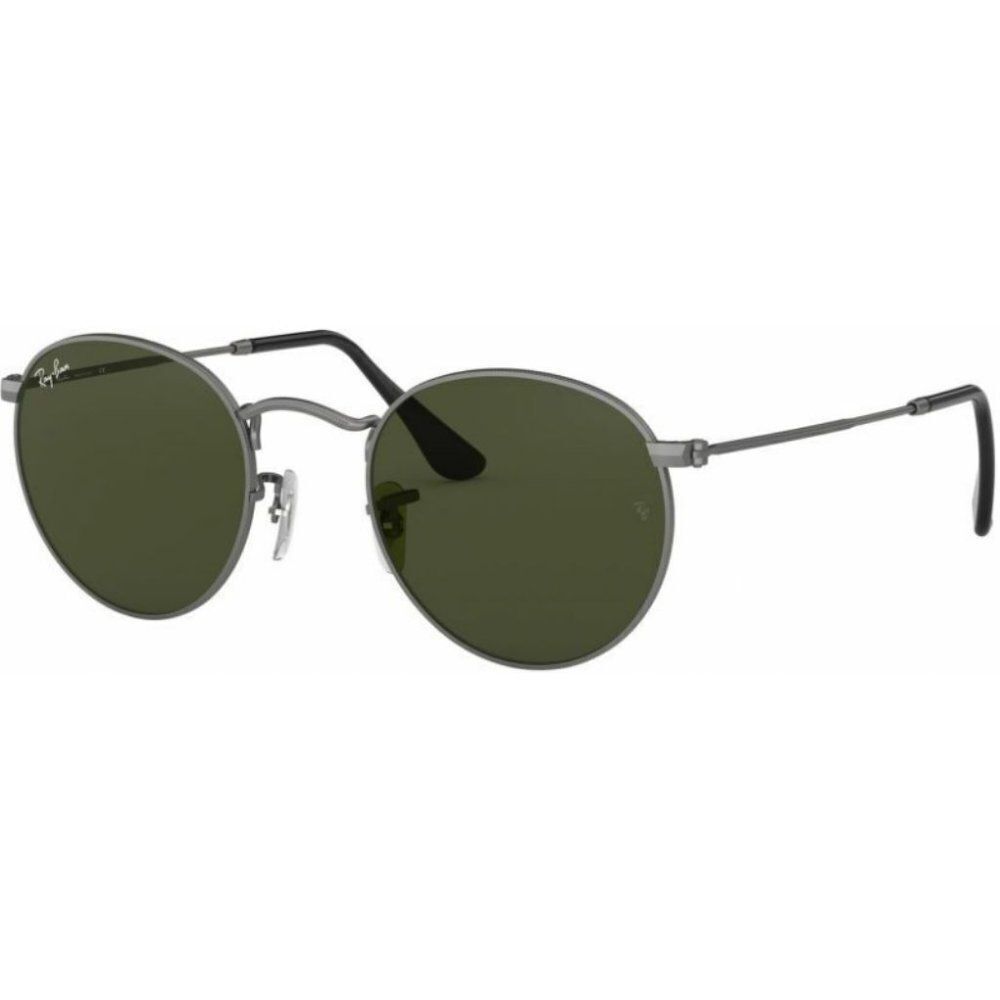 Ray-Ban Men's Gray Round Metal Classic Sunglasses R…